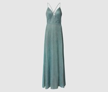 Abendkleid mit Effektgarn