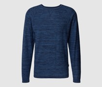 Strickpullover in melierter Optik