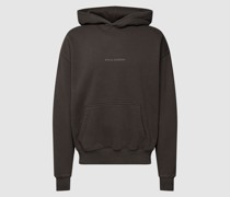 Oversized Hoodie mit Label-Detail