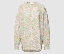Bluse aus reiner Bio-Baumwolle mit floralem Muster Modell 'Lexi'