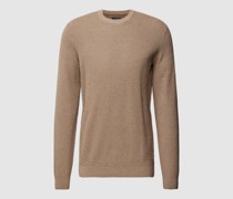 Strickpullover mit gerippten Abschlüssen