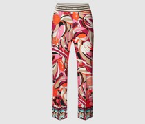 Hose mit Allover-Muster Modell 'Rainee'