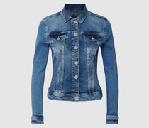 Jeansjacke im Used-Look