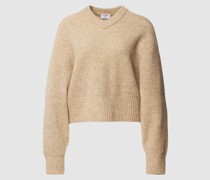 Strickpullover mit Strukturmuster