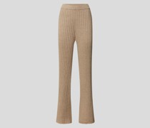 Wide Leg Hose in Ripp-Optik