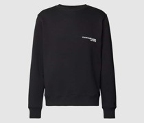 Sweatshirt mit Label-Motiv-Print auf der Rückseite Modell 'CK SPRAY'
