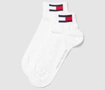 Socken mit Label-Detail im 2er-Pack Modell 'MEN QUARTER 2P FLAG'