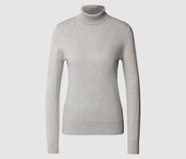 Strickpullover mit Stehkragen