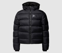 Steppjacke mit Label-Detail