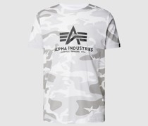 T-Shirt mit Allover-Muster Modell 'BASIC'