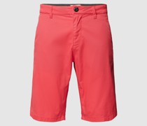 Slim Fit Bermudas mit französischen Eingrifftaschen