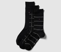 Socken mit Label-Print im 3er-Pack