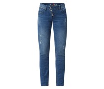 Jeans in schmaler Passform mit Stretch-Anteil Modell 'Malibu'