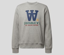 Sweatshirt mit Label-Print