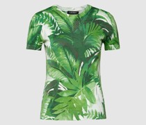 T-Shirt mit floralem Allover-Muster