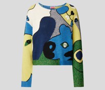 Pullover mit Leinen- und Seide-Anteil