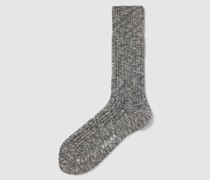 Socken in melierter Optik Modell 'Pile'