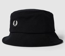 Bucket Hat mit Label-Stitching Modell 'Pique'