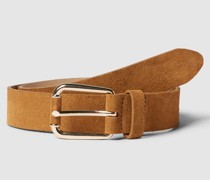 Gürtel aus Leder mit Dornschließe Modell 'Velours'