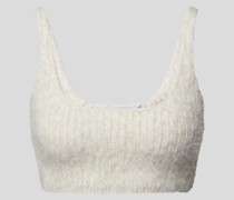 Bustier in Strick-Optik