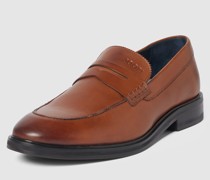 Loafers mit Label-Detail
