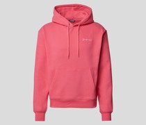 Hoodie mit Label-Stitching