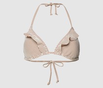 Bikini-Oberteil mit Streifenmuster Modell 'Striba Bel'