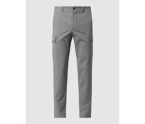 Slim Tapered Fit Cargohose mit Stretch-Anteil Modell 'Carlo'
