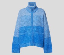 Strickjacke im Colour-Blocking-Design