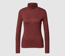 Rollkragenpullover in unifarbenem Design