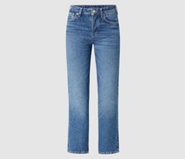 Straight Fit High Rise Jeans aus Lyocellmischung