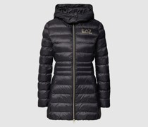 Steppjacke mit Logo-Print