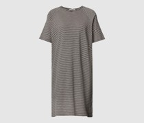 Minikleid aus Baumwolle mit Streifenmuster