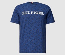 Regular Fit T-Shirt mit Logo-Muster