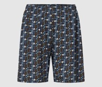 Pyjama-Shorts mit Allover-Muster Modell 'KING'