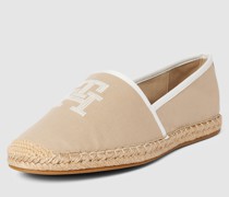 Espadrilles mit Label-Stitching Modell 'EMBROIDERED'
