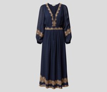 Midikleid mit Zierstickerei