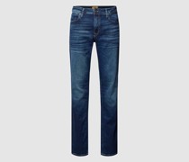 Regular Fit Jeans mit Knopfverschluss Modell 'CLARK'