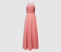 Abendkleid mit Zierbesatz