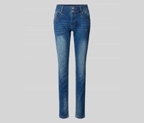 Slim Fit Jeans im 5-Pocket-Design Modell 'Tummyless'