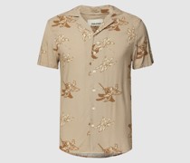 Freizeithemd mit Motiv-Print Modell 'BIG PALM'