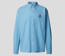 Freizeithemd mit Label-Stitching