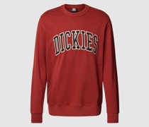 Sweatshirt mit Label-Stitching Modell 'AITKIN'