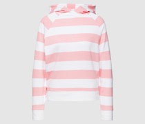 Hoodie mit Streifenmuster