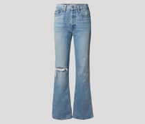 Bootcut Jeans mit Brand-Detail