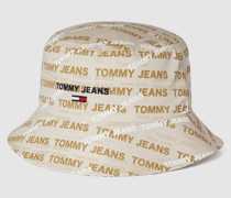 Bucket Hat mit Allover-Label