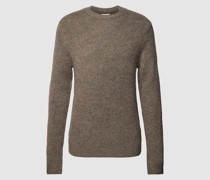 Strickpullover  mit Rundhalsausschnitt Modell 'Karl'