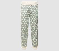 Sweatpants mit Allover-Muster Modell 'Shaman'