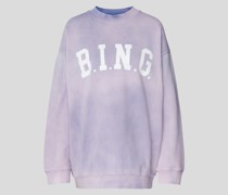 Sweatshirt mit Label-Print