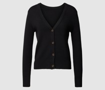 Strickjacke mit V-Ausschnitt